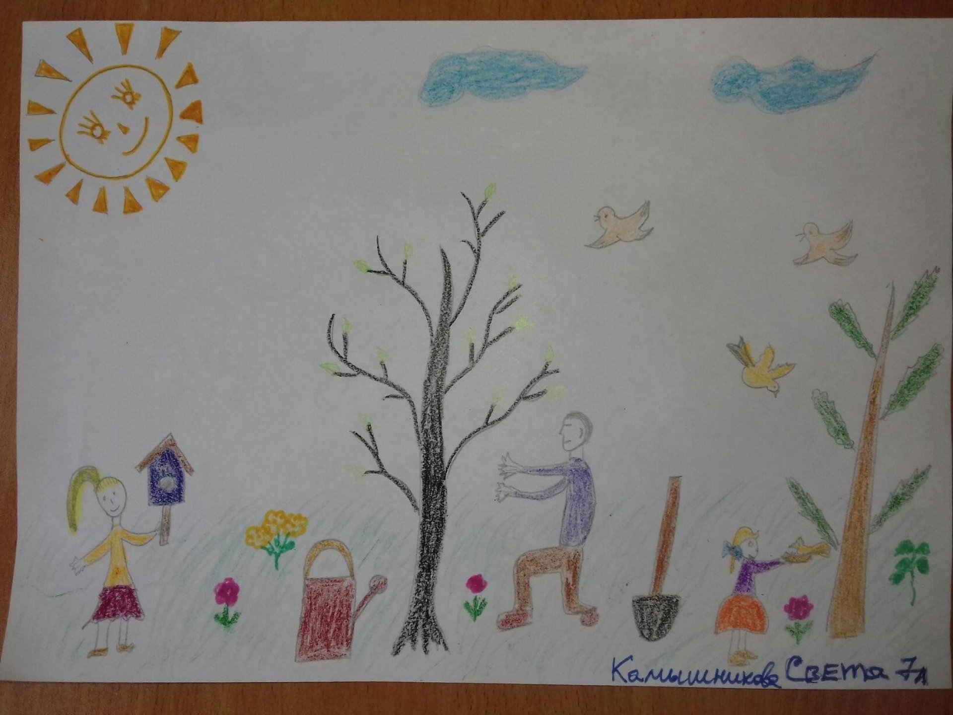 Детские рисунки Весенняя неделя доброты